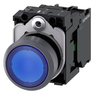 Botão Iluminado 22Mm Circular Plástic Az 3SU1132-0AB50-1BA0 Siemens
