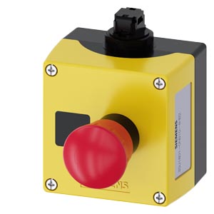 As-Interface Caixa Para Aparelhos De Comando 22 Mm Redondo Material Da Caixa De Plástico Parte Superior Da Caixa Amarela 1 Posição De Comando De Plástico Profundidade Para Placa A Botão De Pressão De Parada De Emergência Em 3SU1801-0NB10-4HB2 Siemens
