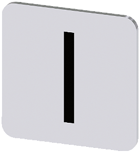 Placa De Designação Para Colar Em Carcaça Tamanho Da Etiqueta 22x22 Mm Placa Prateada Inscrição Em Preto Com Símbolo Gráfico I Placa De Designação Para A Inscrição Dos Aparelhos De Comando E Comunicação Sirius Act Sob O 3SU1900-0AF81-0QB0 Siemens