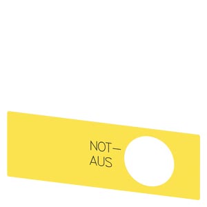 Placa De Ident. Botão De Emer. Botoeira 3SU1900-0BE31-0AS0 SIEMENS