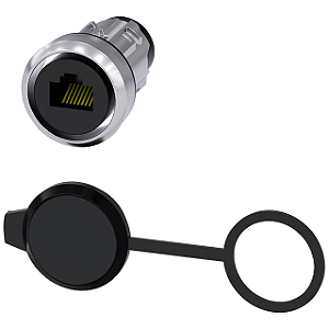 Conector Rj45 22Mm Met. Brilh. Cinz. 3SU1950-0GB80-0AA0 SIEMENS