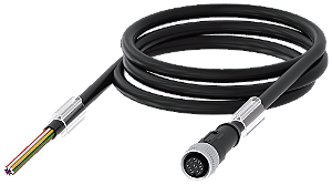 Cabo De Conexão De 8 Polos Final De Cabo Livre 5 M De Comprimento Bucha M12 Reta Para 2 A E 30 V Safety Is A Sirius Business 3SX5601-2GA05 Siemens