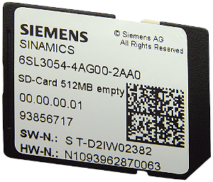 Sinamics Cartao Sdcard 512Mb V4.7 Sp10 6SL3054-7TF00-2BA0 SIEMENS