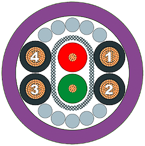 Cabo Profibus Ecofast Híbrido Vendido Po 6XV1830-7AH10 SIEMENS