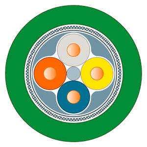 Cabo Profinet Padrão 2X2 Fc Bobina 50M 6XV1840-2AN50 SIEMENS