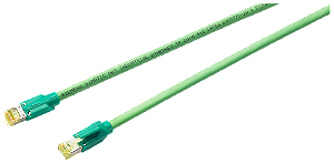 Cabo RJ45/RJ45 4X2 Gigabit - 0,5M Simatic Netcabosie Tp Cord RJ45/RJ45 4x2Ligação Simples De Dispositivos Finais Com Conexão RJ45 Ao Sistema De Cabeamento Industrial Ethernet Fastconnect Resistente A Falhas 10/100/1000 Mbit/S 6XV1870-3QE50 Siemens