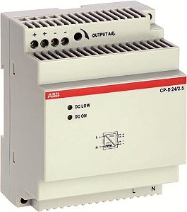 Fonte De Alimentação Chaveada Modelo Cp D 24/2 5 Entrada 90 264 / Vca 120 370 Vcc Saída Ajustável 24 Vcc 2 5A CP-D 24/2.5 1SVR427044R0200 ABB