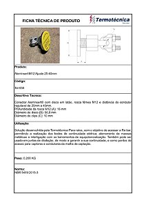 Aterrinsert Rosca M12 P/ Rebar Diam.8-10Mm Tel-656 Termotécnica