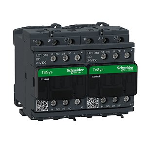 Chave Reversora Tripolar 18A 1Na+1Nf 24Vcc LC2D18BD SCHNEIDER