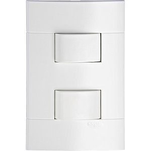 Conjunto Interruptor Simples + Interruptor Paralelo 10A 250V Pl/Br PRM440011 SCHNEIDER