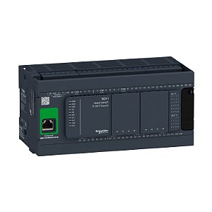 Controlador Lógico Programável - 24 Entradas / 16 Saídas Source (Pnp) - Modbus Tcp/Ethernet Ip/Canopen/Opc Ua - 24 Vdc TM241CE40T SCHNEIDER