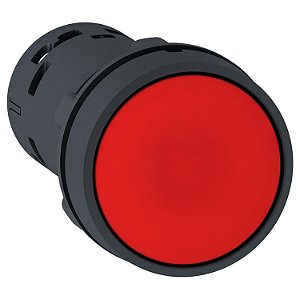 Botão Monobloco Ø22Mm Plástico, Retorno Por Mola, Vermelho, Nf XB7NA42 SCHNEIDER