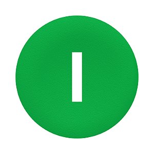 Pastilha Verde Com Gravacao I Botao Duplo E Triplo Comando ZBA7331 SCHNEIDER