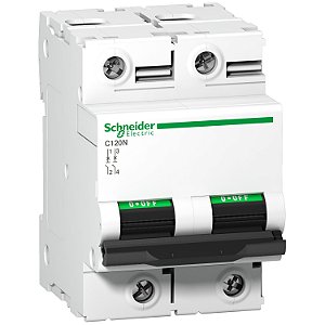 Disjuntor C120N 2P Curva C 100A 440V A9N18362 SCHNEIDER
