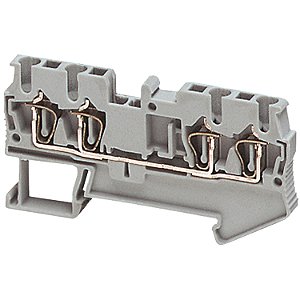 Conector Mola 1 Nivel Seccao 2.5Mm2 4 Pontos Cinza NSYTRR24 SCHNEIDER