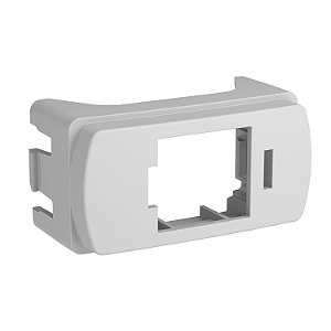 Miluz - Cover Plate For Rj45 (Keystone) - Polar White - Set Of 2 S3B74220 SCHNEIDER