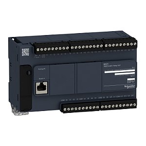 Controlador Lógico Programável - 24 Entradas / 16 Saídas Digitais - Saídas Relé - Modbus Rtu/Ascii - 110/220 Vac TM221C40R SCHNEIDER