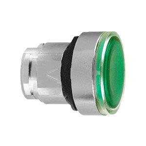 Cabeçote Para Botão Luminoso Ø22Mm Metálico, Faceado, Com Retenção, Verde ZB4BH033 SCHNEIDER