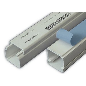 Canaleta Para Superficie Dexson 25 X 25 Mm Branca Sem Adesivo 2M DXN10081 SCHNEIDER