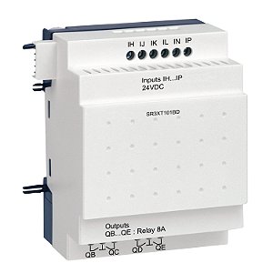 Modulo De Expansão Para Zelio Logic Sr3 - 6 Entradas/4 Saídas Digitais - 24 Vdc SR3XT101BD SCHNEIDER
