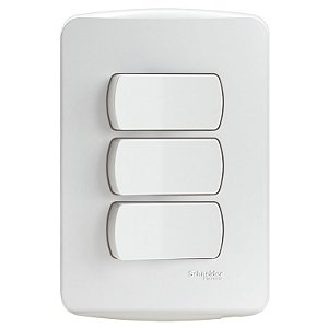 Conjunto 2 Interruptores Simples + 1 Interruptor Paralelo 10A 250V Pl/Br S3B62190 SCHNEIDER