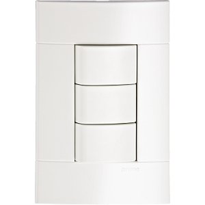 Conjunto 2 Interruptores Simples + 1 Interruptor Paralelo 10A 250V Pl/Br PRM440141 SCHNEIDER