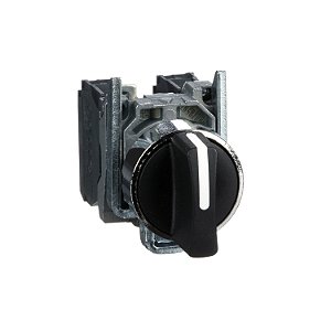 Comutador Ø22Mm Met., 3 Posições Retorno Por Mola, Manopla Curta, 2Na XB4BD53 SCHNEIDER