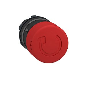 Cabeçote Para Botão De Emergência Ø22Mm Metálico, Girar Para Destravar, Cogumelo Ø30Mm, Vermelho, Borda Preta ZB4BS8347 SCHNEIDER