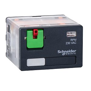 Relé De Potência, 15A, 4Naf, Botão De Teste, 230Vca RPM41P7 SCHNEIDER