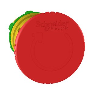 Cabeçote Para Botão De Emergência Ø22Mm Plástico, Girar Para Destravar, Cogumelo Ø40Mm, Vermelho ZB5AS844 SCHNEIDER