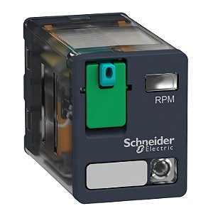 Relé De Potência, 15A, 2Naf, Botão De Teste, Led, 24Vcc RPM22BD SCHNEIDER