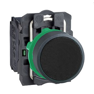 Botão Ø22Mm Plástico, Retorno Por Mola, Preto, Na XB5AA21 SCHNEIDER