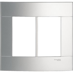 Placa 4X4 6 Postos Prata Artico PRM044466 SCHNEIDER