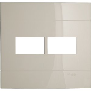 Placa 4X4 2 Postos Separados Marfim Saara PRM044422 SCHNEIDER