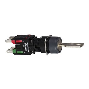 Comutator 16Mm Plastico Chave Redondo 2Pos Fixas 1Na 1Nf XB6AGC5B SCHNEIDER