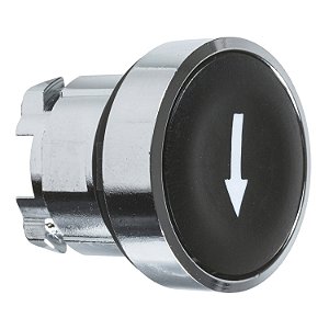 Cabeçote Para Botão Ø22Mm Metálico, Faceado, Retorno Por Mola, Preto, "↓" ZB4BA335 SCHNEIDER