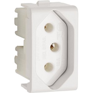 Modulo Tomada 2P+T 10A 250V 1M Br PRM4721 SCHNEIDER