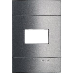 Placa 4X2 1 Posto Prata Fume PRM044215 SCHNEIDER