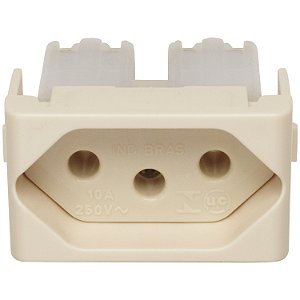 Modulo Tomada 2P+T 10A 250V 1M Mf PRM04722 SCHNEIDER