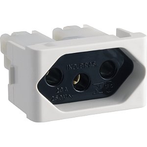 Modulo Tomada 2P+T 20A 250V Fundo Preto 1M Br PRM04751 SCHNEIDER