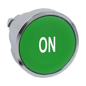 Cabeçote Para Botão Ø22Mm Metálico, Faceado, Retorno Por Mola, Verde, "On" ZB4BA341 SCHNEIDER
