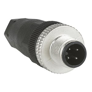 Conector M12 Machoo 4 Preto XZCC12MDM40B SCHNEIDER