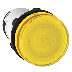 Sinalizador Monobloco Ø22Mm Plástico Com Lâmpada Ba9S, Amarelo, 230Vca XB7EV75P SCHNEIDER