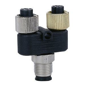 Y - Connector - 2Xm12 Connectors To 1Xm 12 Connector - For Ftb I/O Splitter Box FTXCY1212 SCHNEIDER