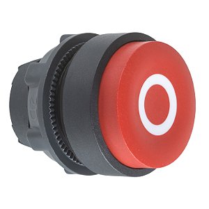 Cabeçote Para Botão Ø22Mm Plástico, Saliente, Retorno Por Mola, Vermelho, "O" ZB5AL432 SCHNEIDER