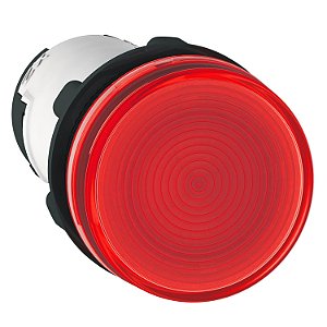 Sinalizador Monobloco Ø22Mm Plástico Para Lâmpada Ba9S, Vermelho, ≤250V XB7EV64P SCHNEIDER