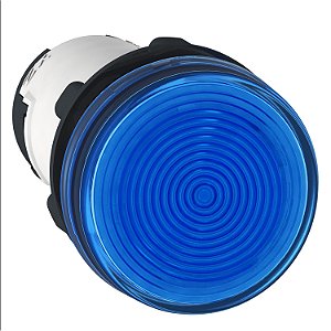 Sinalizador Monobloco Ø22Mm Plástico Para Lâmpada Ba9S, Azul, ≤250V XB7EV66P SCHNEIDER