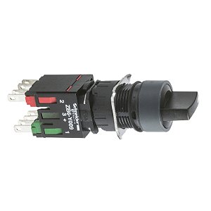 Comutator Plastico 16Mm Com Manopla Redondo 2Pos Fixas 1Na 1 XB6AD225B SCHNEIDER