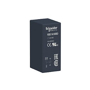 Relé De Interface, 16A, 1Naf, 24Vcc RSB1A160BD SCHNEIDER