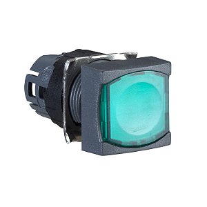 Cabecote Para Botao 16Mm Luminoso Quadrado Verde ZB6CW3 SCHNEIDER